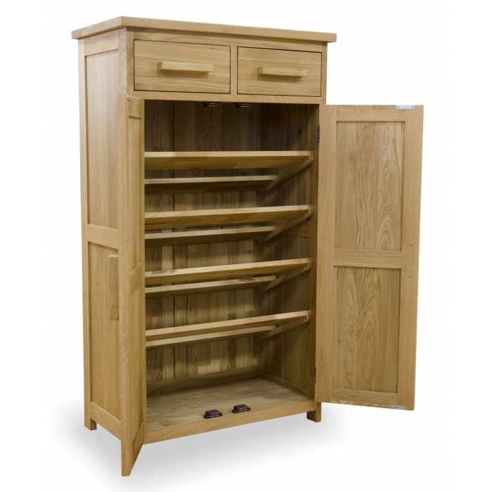 Painted oak shoe deals cabinet